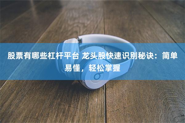 股票有哪些杠杆平台 龙头股快速识别秘诀：简单易懂，轻松掌握